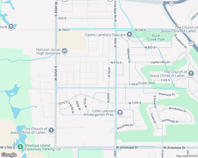 map of restaurants, bars, coffee shops, grocery stores, and more near 1123 South 4150 West in Syracuse