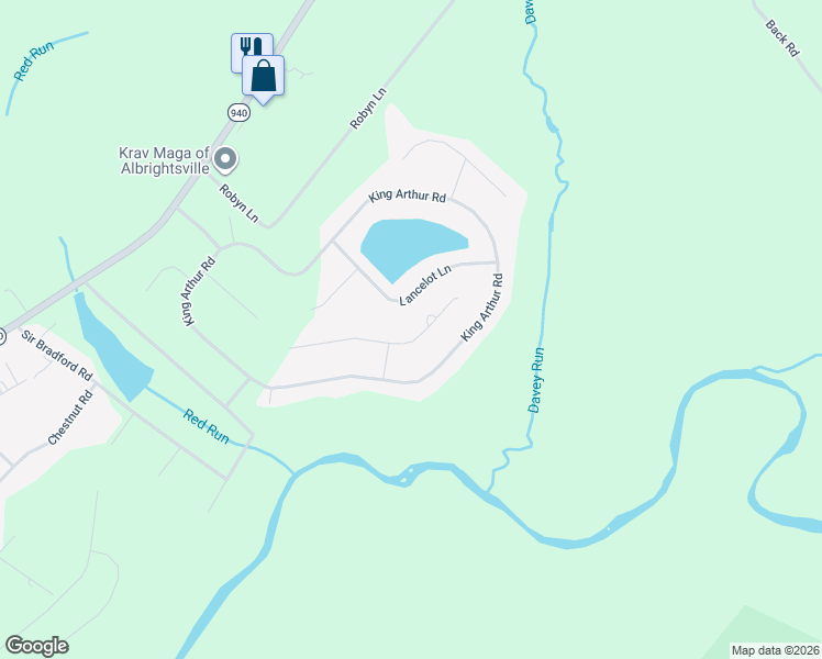 map of restaurants, bars, coffee shops, grocery stores, and more near 190 Sir Jeoffrey Court in Blakeslee