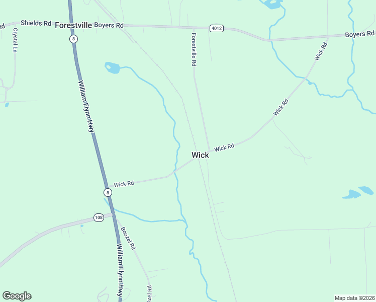 map of restaurants, bars, coffee shops, grocery stores, and more near 147 Wick Road in Slippery Rock