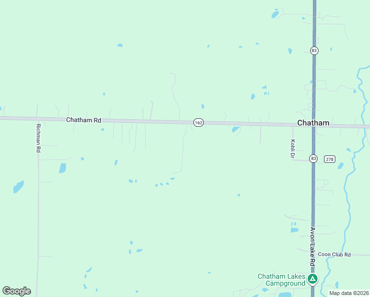 map of restaurants, bars, coffee shops, grocery stores, and more near 9580 Chatham Road in Spencer