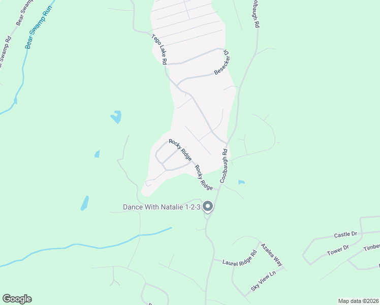 map of restaurants, bars, coffee shops, grocery stores, and more near 15 Rocky Ridge in East Stroudsburg