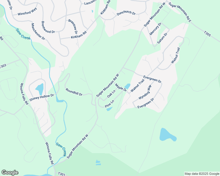 map of restaurants, bars, coffee shops, grocery stores, and more near Sugar Mountain Road West in Bushkill