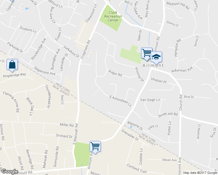 map of restaurants, bars, coffee shops, grocery stores, and more near 7 Litchult Court in Airmont