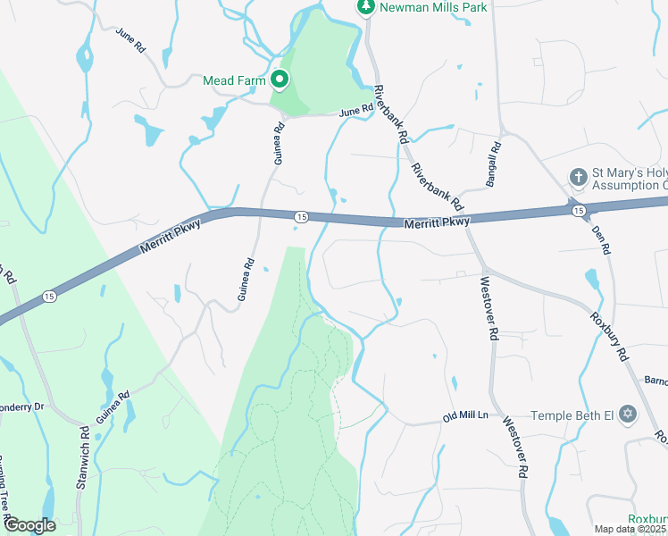map of restaurants, bars, coffee shops, grocery stores, and more near 117 Thunder Hill Dr in Stamford
