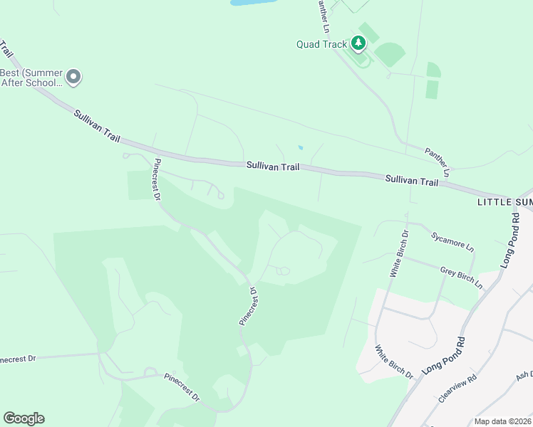 map of restaurants, bars, coffee shops, grocery stores, and more near 114 Pine Needle Lane in Pocono Pines