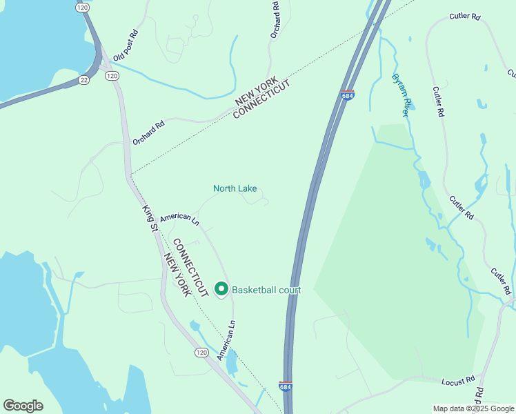 map of restaurants, bars, coffee shops, grocery stores, and more near 5 American Lane in Greenwich