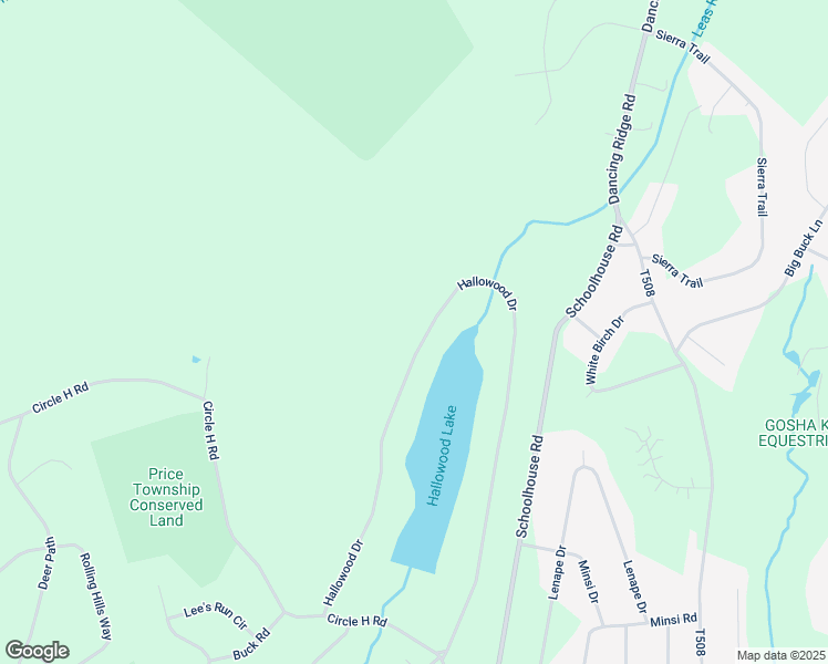 map of restaurants, bars, coffee shops, grocery stores, and more near 423 Hallowood Drive in East Stroudsburg