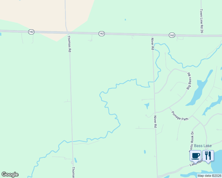 map of restaurants, bars, coffee shops, grocery stores, and more near Niver Road in Willard