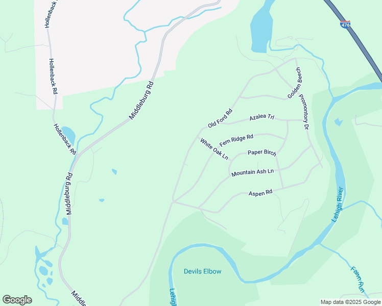map of restaurants, bars, coffee shops, grocery stores, and more near 301 Old Ford Road in White Haven