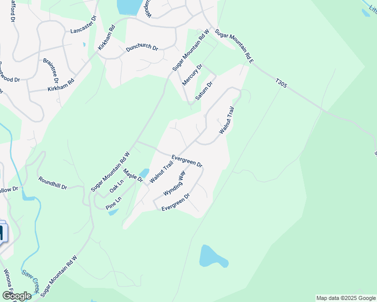 map of restaurants, bars, coffee shops, grocery stores, and more near 2150 Walnut Trail in Bushkill