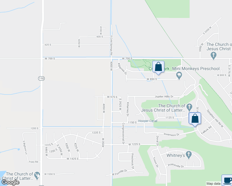 map of restaurants, bars, coffee shops, grocery stores, and more near 975 4000 West in Syracuse