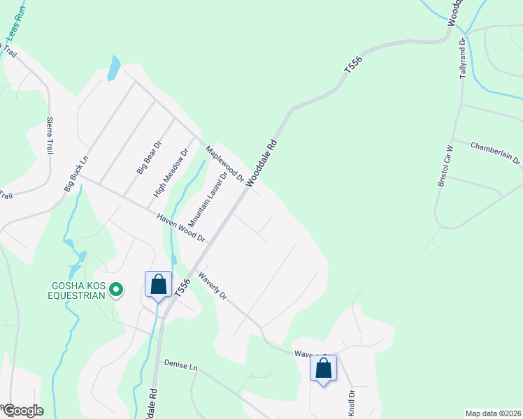 map of restaurants, bars, coffee shops, grocery stores, and more near 3 Maplewood Court in East Stroudsburg
