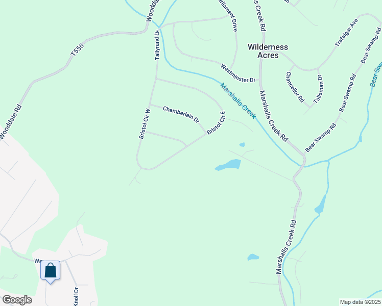 map of restaurants, bars, coffee shops, grocery stores, and more near 3694 Bristol Circle East in East Stroudsburg