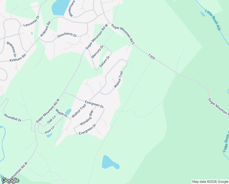 map of restaurants, bars, coffee shops, grocery stores, and more near Walnut Road in Bushkill