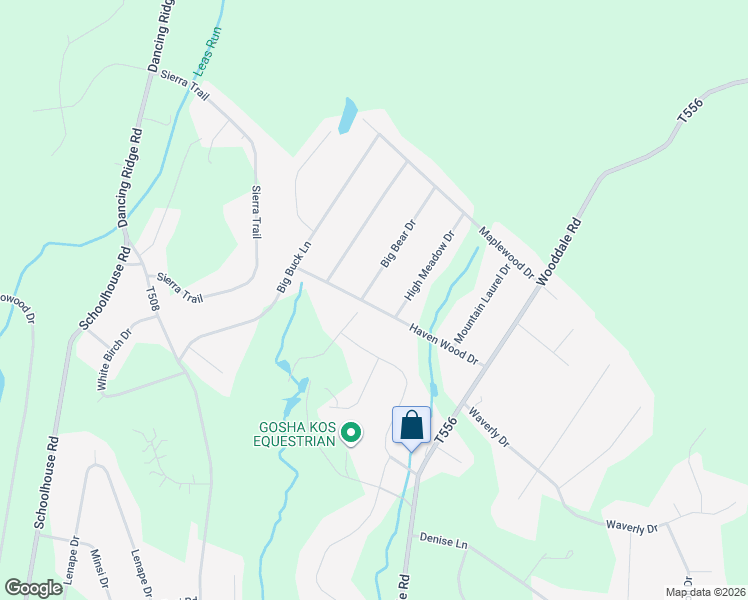 map of restaurants, bars, coffee shops, grocery stores, and more near 12321 Haven Wood Drive in East Stroudsburg