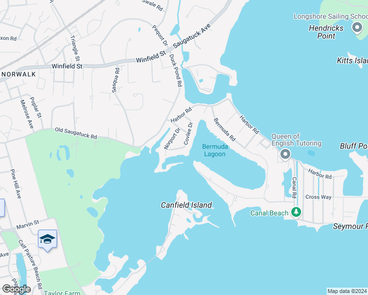 map of restaurants, bars, coffee shops, grocery stores, and more near 20 Covlee Drive in Westport
