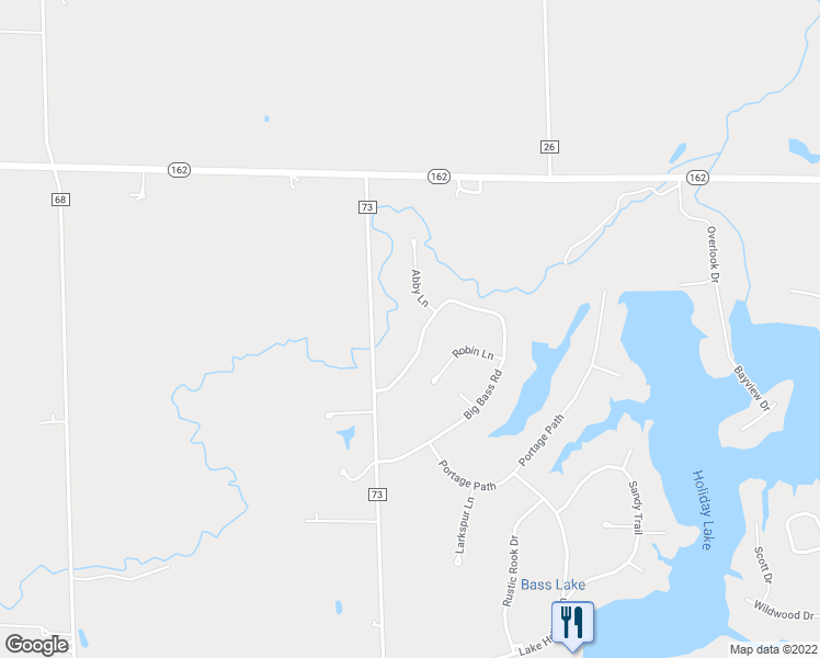 map of restaurants, bars, coffee shops, grocery stores, and more near 1029 Big Bass Road in Willard