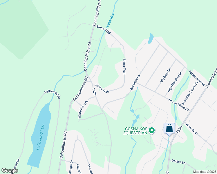 map of restaurants, bars, coffee shops, grocery stores, and more near 1135 Sierra Trail in East Stroudsburg