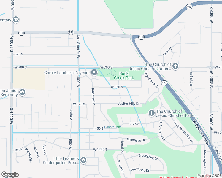 map of restaurants, bars, coffee shops, grocery stores, and more near 3759 West 850 South in Syracuse