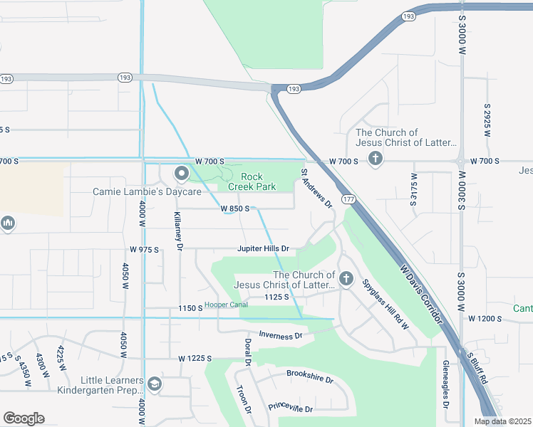 map of restaurants, bars, coffee shops, grocery stores, and more near 3611 West 850 South in Syracuse