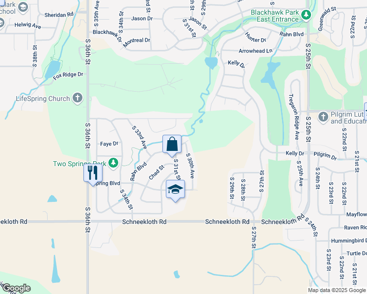 map of restaurants, bars, coffee shops, grocery stores, and more near 14202 South 30th Avenue in Bellevue