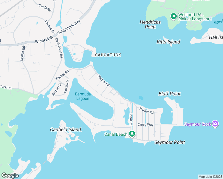 map of restaurants, bars, coffee shops, grocery stores, and more near 4 Promised Road in Westport