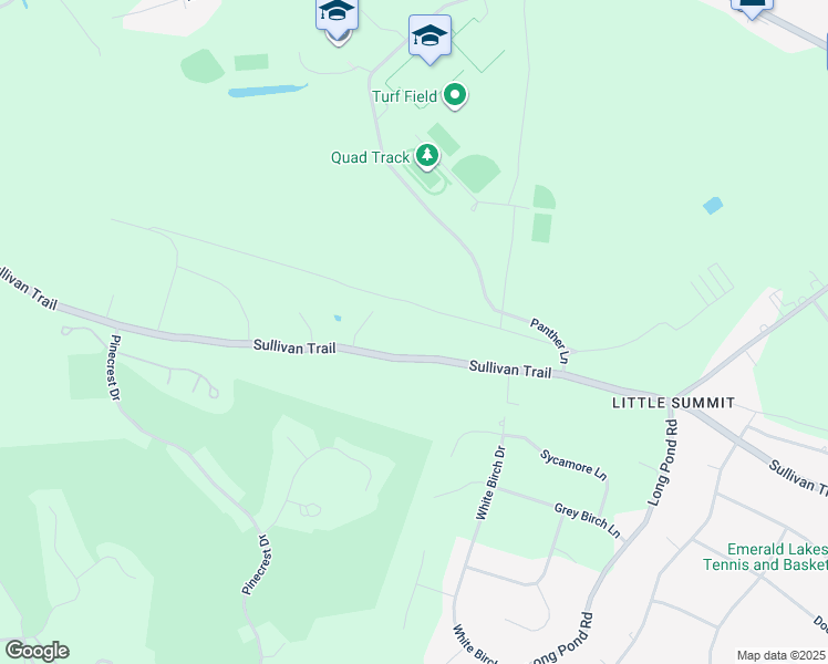 map of restaurants, bars, coffee shops, grocery stores, and more near 377 Sullivan Trail in Long Pond