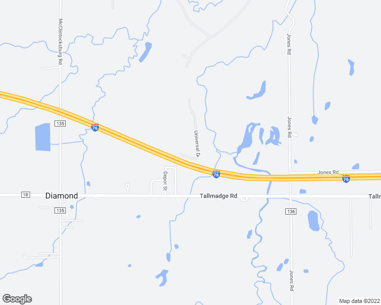 map of restaurants, bars, coffee shops, grocery stores, and more near in Portage County