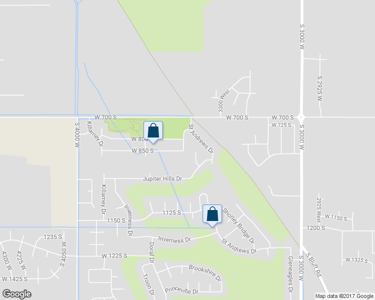 map of restaurants, bars, coffee shops, grocery stores, and more near 851 South 3525 West in Syracuse