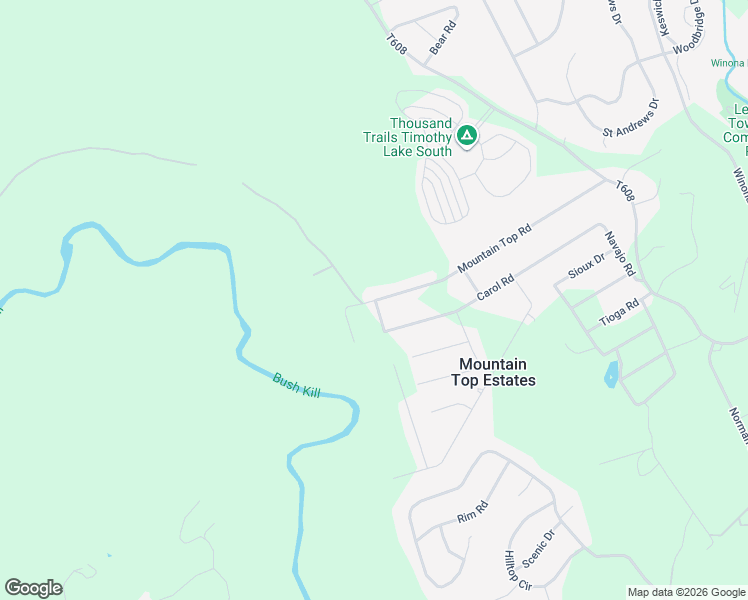 map of restaurants, bars, coffee shops, grocery stores, and more near 400 Mohawk Drive in East Stroudsburg