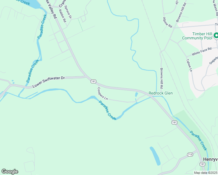 map of restaurants, bars, coffee shops, grocery stores, and more near Pennsylvania 191 in Monroe County