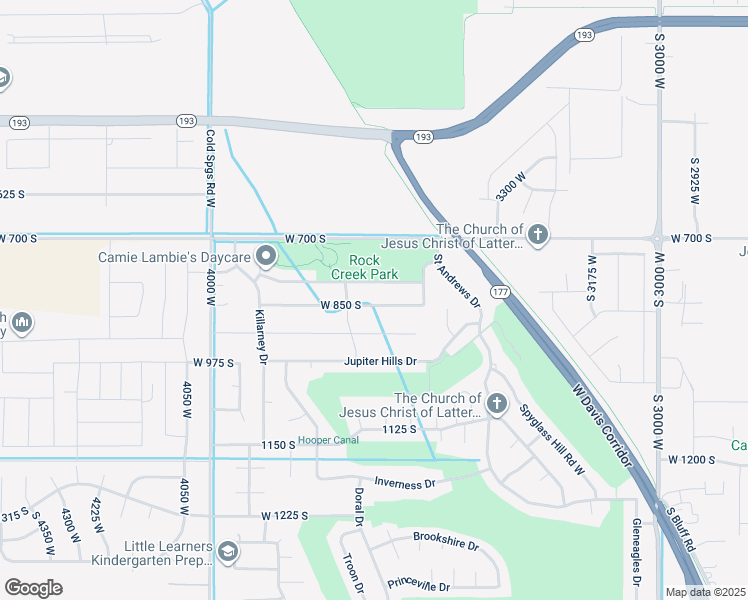 map of restaurants, bars, coffee shops, grocery stores, and more near 3634 West 850 South in Syracuse