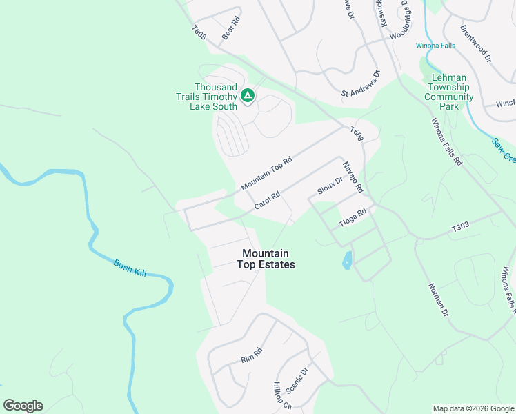 map of restaurants, bars, coffee shops, grocery stores, and more near Carol Road in Monroe County