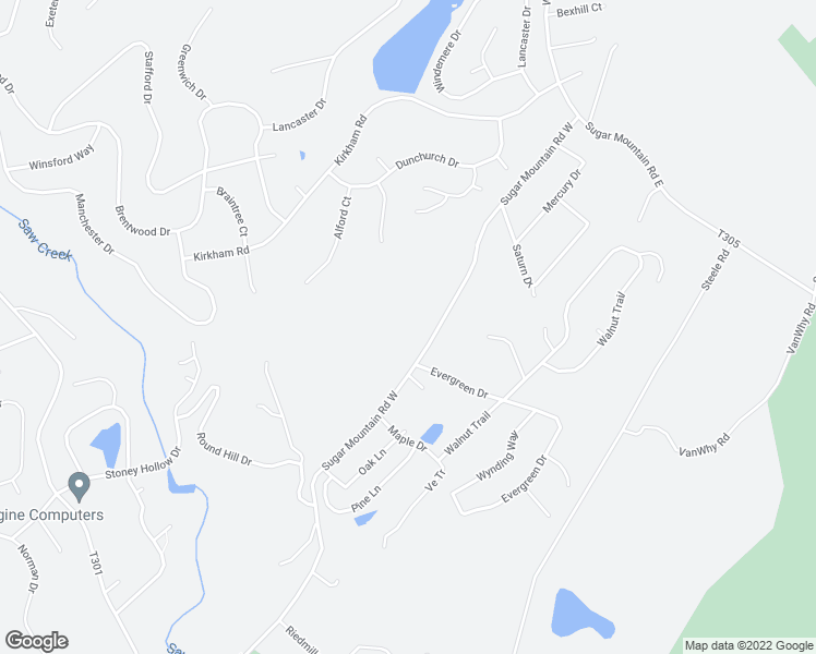 map of restaurants, bars, coffee shops, grocery stores, and more near Sugar Mountain Road West in Bushkill