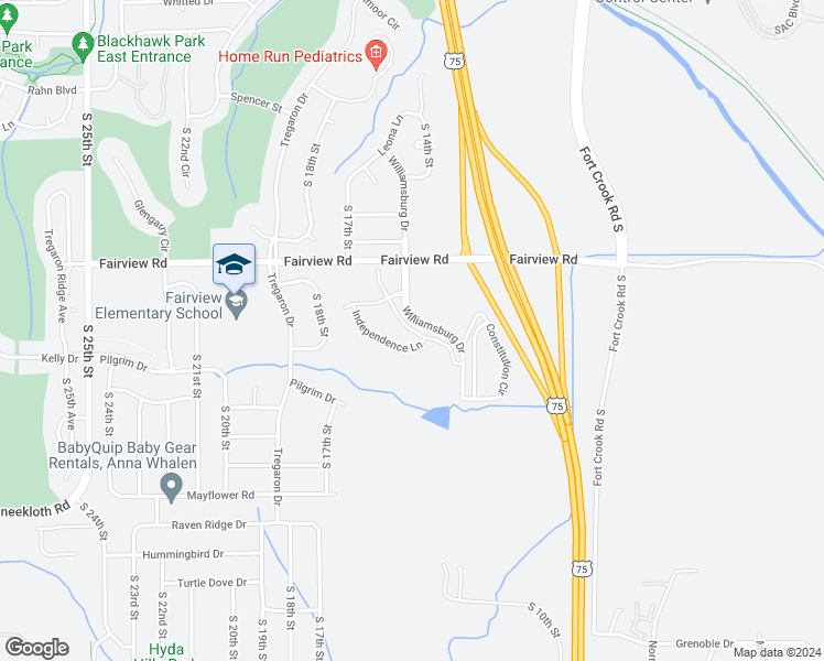 map of restaurants, bars, coffee shops, grocery stores, and more near Williamsburg Court in Bellevue