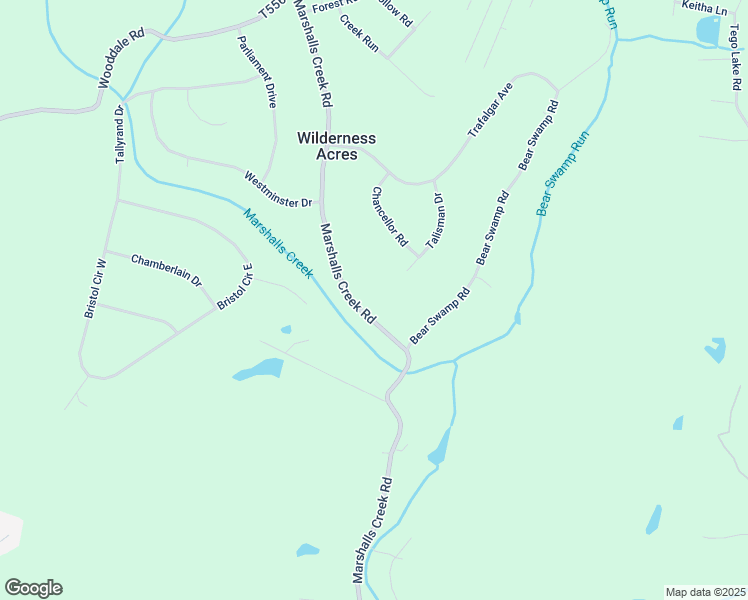 map of restaurants, bars, coffee shops, grocery stores, and more near Marshalls Creek Road in East Stroudsburg