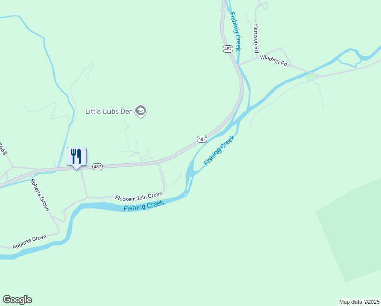 map of restaurants, bars, coffee shops, grocery stores, and more near 2870 Pennsylvania 487 in Orangeville