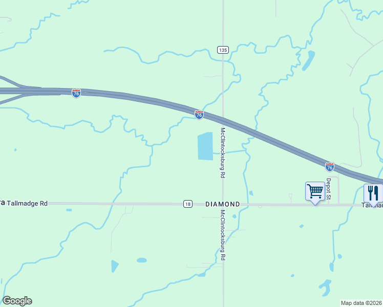 map of restaurants, bars, coffee shops, grocery stores, and more near in Diamond