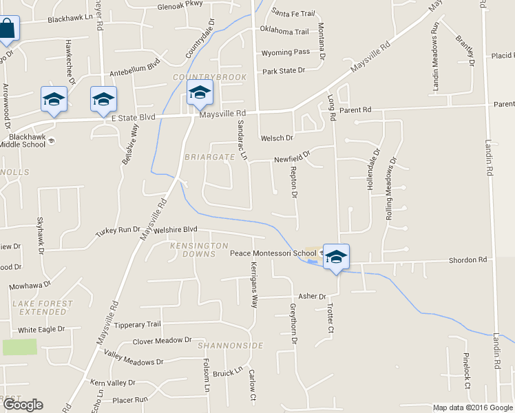 map of restaurants, bars, coffee shops, grocery stores, and more near 2703-2707 Sandarac Lane in Fort Wayne
