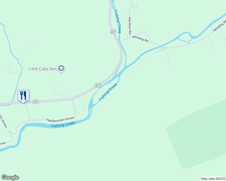 map of restaurants, bars, coffee shops, grocery stores, and more near 2870 Pennsylvania 487 in Orangeville