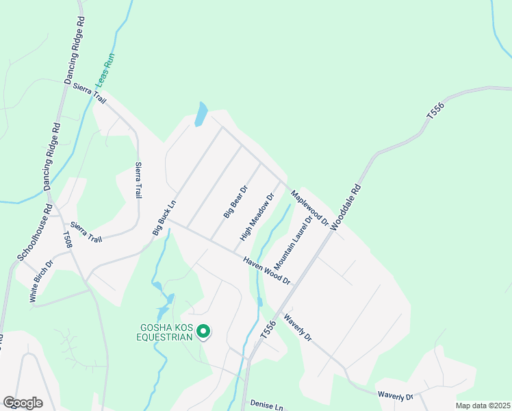 map of restaurants, bars, coffee shops, grocery stores, and more near 12510 High Meadow Dr in East Stroudsburg