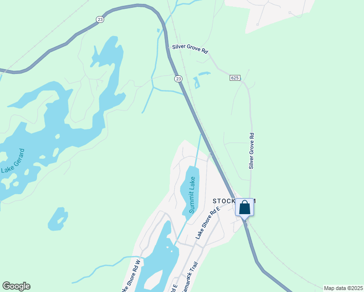 map of restaurants, bars, coffee shops, grocery stores, and more near 7 Beach Plaza in Hardyston