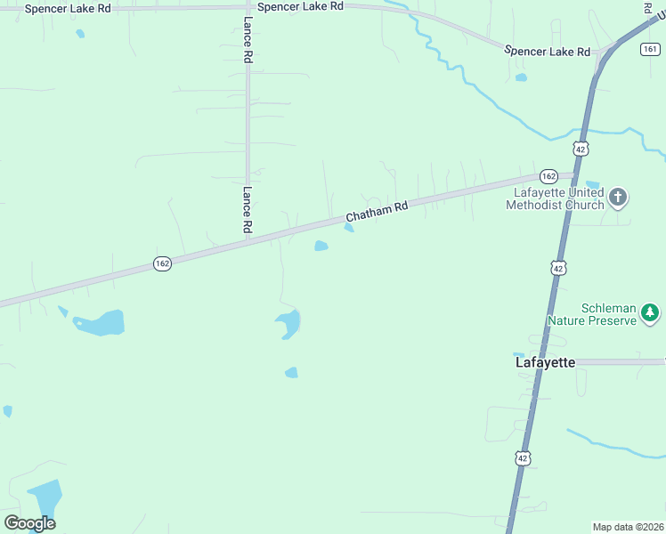 map of restaurants, bars, coffee shops, grocery stores, and more near 7104 Chatham Road in Medina