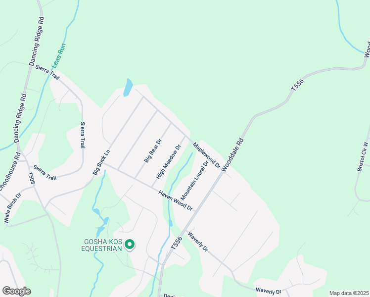 map of restaurants, bars, coffee shops, grocery stores, and more near 12503 High Meadow Drive in East Stroudsburg