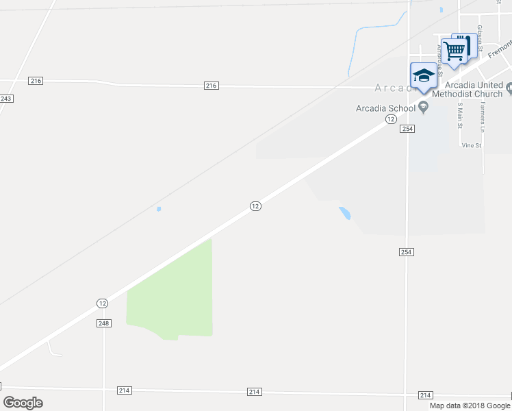 map of restaurants, bars, coffee shops, grocery stores, and more near 18718 Highway 12 in Arcadia