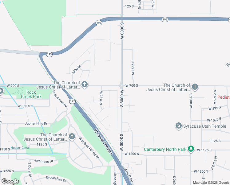 map of restaurants, bars, coffee shops, grocery stores, and more near 744 South 3050 West in Syracuse