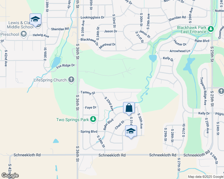 map of restaurants, bars, coffee shops, grocery stores, and more near 14003 South 32nd Avenue in Bellevue