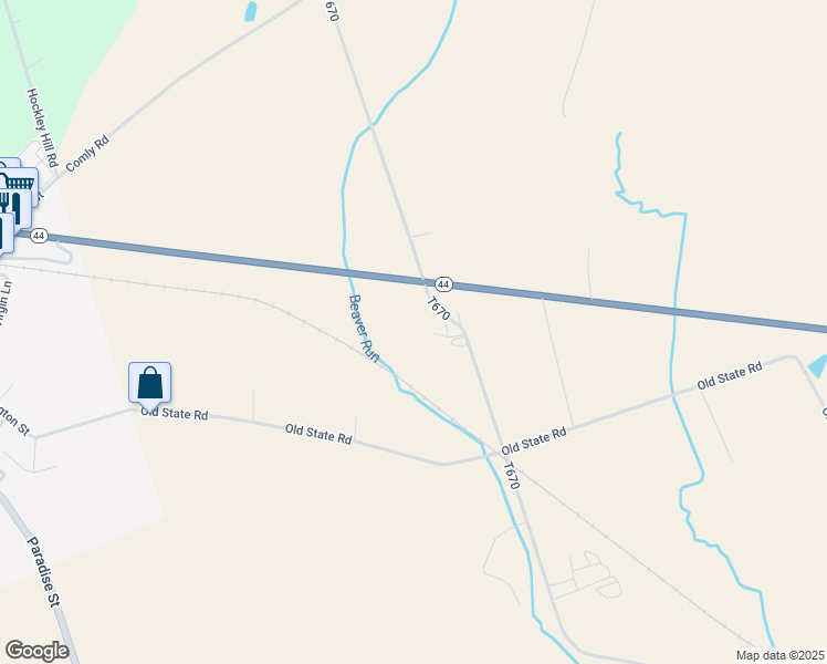 map of restaurants, bars, coffee shops, grocery stores, and more near Beaver Run Road in Turbotville