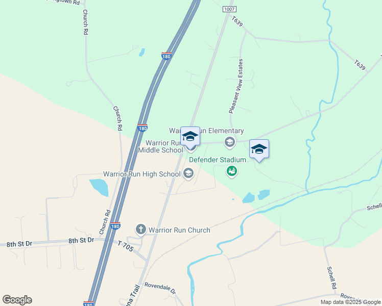 map of restaurants, bars, coffee shops, grocery stores, and more near 4800 Susquehanna Trail in Turbotville