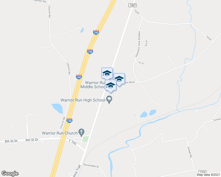 map of restaurants, bars, coffee shops, grocery stores, and more near 4800 Susquehanna Trail in Turbotville